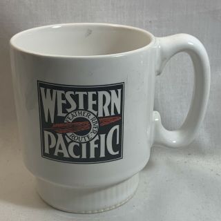 Vintage Western Pacific Feather River Route Railroad/train Coffee Mug/cup