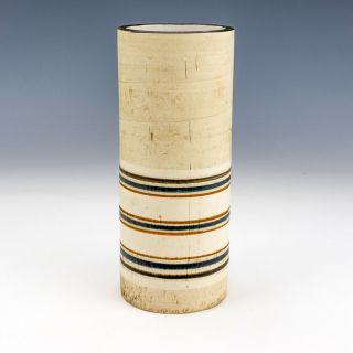 Vintage Troika Studio Pottery - Band Decorated Vase - Retro 1960 