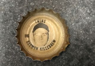 Vintage 1967/68 Tab Mlb Baseball Twins Bottle Cap Harmon Killebrew
