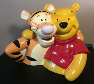 Vintage Winnie The Pooh & Tigger Cookie Jar Disney Direct Westland