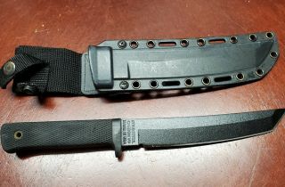 Rare Cold Steel Usa Recon Tanto Carbon V Tactical Black Combat Boot Knife