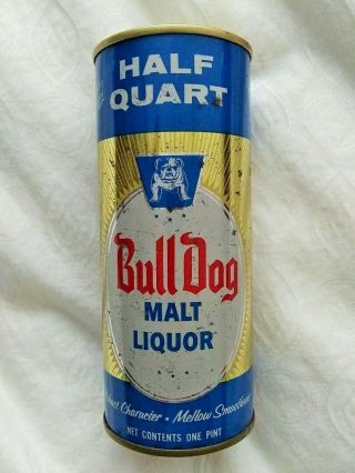 16oz Bull Dog Malt Liquor Steel Pull Tab Beer Can Maier Los Angeles California