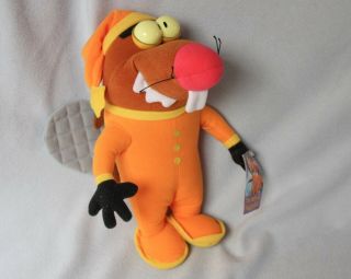 Angry Beavers Daggett 12 " Plush Doll Slumber Party Mattel 1997 With Tag