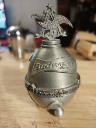 Anheuser Busch Limited Edition Of Two Thousand Budweiser Bottle Pewter Egg
