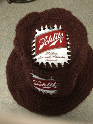 Vintage Schlitz Beer Can Crochet Hat