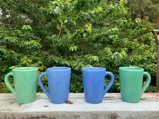 Vintage Catalina Island Pottery Set Of 4 Coffee Mugs