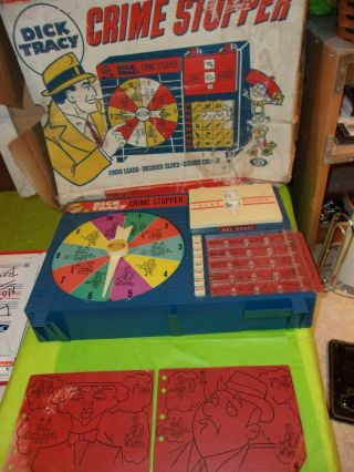 Dated 1963 Dick Tracy Crime Stoppers Game In The Orignal Box