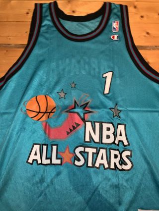 Vintage Champion 1996 All - Star Game Anfernee Penny Hardaway Jersey 44 3