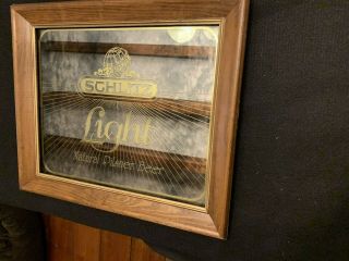 Vintage 1979 Schlitz Light Mirrored Beer Sign 3