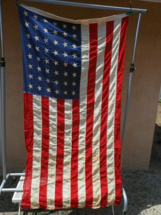 Vintage 48 Star Usa American Flag 3’x5’ By Valley Forge Flag Company - One