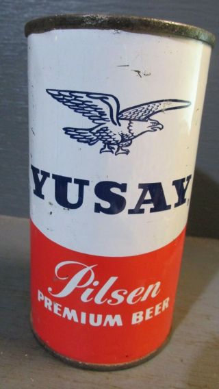 1950`s Yusay Pilsen_ Chicago_ Flat Top Beer Can - [read Description] -