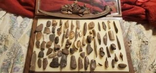 Native American Bone Artifacts,  Arrowheads From St.  Lawrence Island Alaska