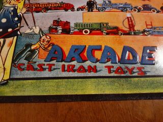 Vintage Arcade Cast Iron Toys Tin Sign 2