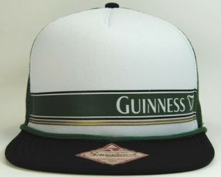 Guinness Foam Front Mesh Back Snapback Hat Official Licensed Cap