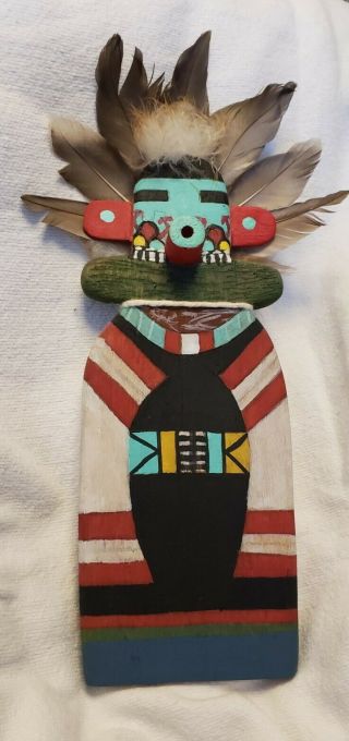 Vintage Hopi Indian,  Hand Crafted,  Wood Flat,  Kachina Doll,  Dawn Of Morning