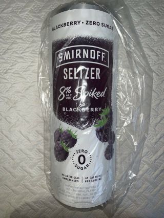 Rare Smirnoff Spiked Blackberry Seltzer 3d Metal Wall Sign 21 Inch