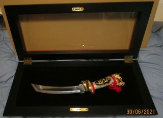 Dragon Franklin " Knife Of The Orient " 1991 With Display Case