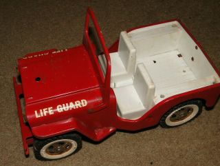 Vintage Tonka Life Guard Jeep Made In Usa
