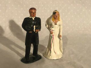 Barclay Manoil Bride And Groom Set Lead Figures