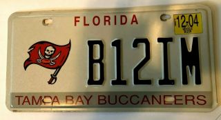 Florida Tampa Bay Buccaneers License Plate