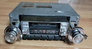 Vintage Sanyo Car Stereo Stereo Cassette Player Am Fm Radio Ft - 418 Shaft Style