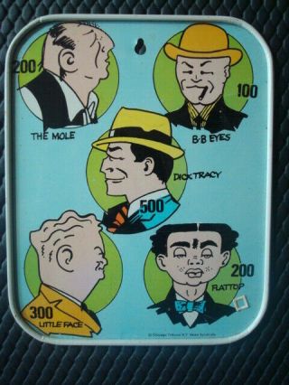 Vintage Dick Tracy Target Game Plate
