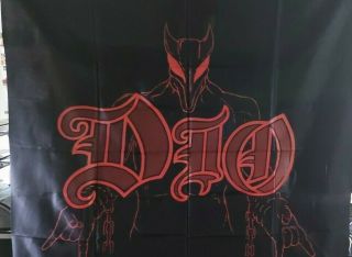 Rare DIO THE LAST IN LINE 1985 Vintage Tapestry Flag Banner Niji Productions 3