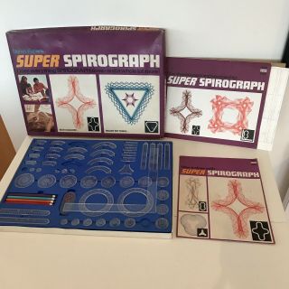 Vintage Denys Fisher Spirograph 1971 W/ Instructions,  Papers