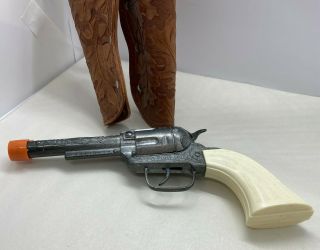 Pony Boy Toy Cap Gun With Double Holster With Leaves Acorns Vintage