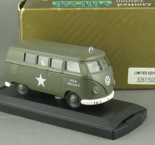 Vintage Vitesse Portugal Us Military Vw Volkswagen Bus & Boxed Ltd Edition