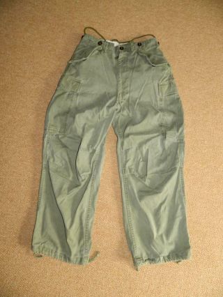 Vintage M - 1951 Army Combat Pants M51 Trousers Field Od Pants Size Small