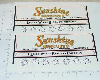 Metalcraft Sunshine Biscuits Van Sticker Set Mc - 018
