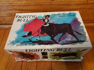 Vintage Alps Battery Powered Remote Control Fighting Bull