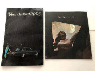 1960s Ford Thunderbird T - Bird Car Auto Brochures 1965 & 1969