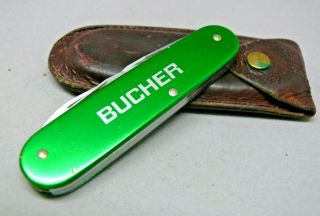 Victorinox / Elinox / Bucher Green Alox 84mm Cadet Ii Swiss Army Knife