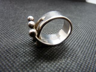 ANNA GRETA EKER AGE NORWAY VINTAGE JESTER STERLING SILVER RING SIZE K approx. 3