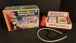 Romper Room Mickey Mouse Talking Phone (does Not Work)