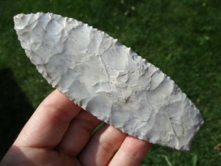 Authentic 5 1/6 " Agate Basin Arrowhead Found In Pettis Co.  Missouri
