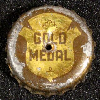 Gold Medal Cork Lined Beer Bottle Cap Schepps Dallas,  Texas Tex Crown Vintage Tx