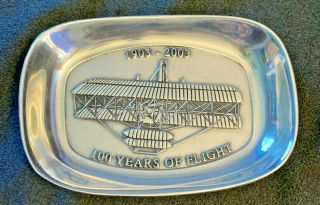 Wilton Armetale Bread Tray - 100 Years Of Flight 1903 - 2003 - Wright Flyer