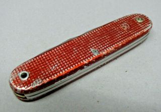 1963 Wenger 93mm Model 1961 Soldier Red Alox Swiss Army Knife