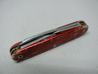 1963 Wenger 93mm model 1961 Soldier Red alox Swiss Army Knife 2