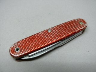 1963 Wenger 93mm model 1961 Soldier Red alox Swiss Army Knife 3