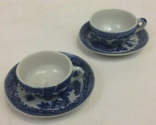 Willow Ware Blue Willow Set Of 2 Child 