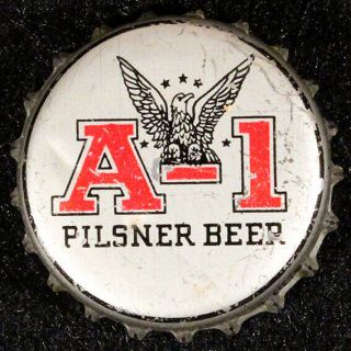 A - 1 Pilsner Beer Eagle Cork Lined Beer Bottle Cap Phoenix Arizona Ariz Sun Crown