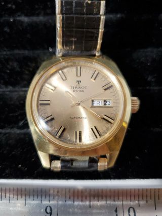 Vintage Watch Tissot T12 Automatic Mens Swiss Watch Gold Filled Needs Serviced