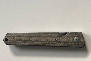 Boker Burnley 0861 Folding Knife 3 ½ " Aus8 Steel Blade And Micarta Handle