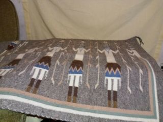 Vintage Navajo Wool Rug 32  X 23