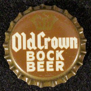 Old Crown Bock Cork Beer Bottle Cap Centlivre Ft Wayne,  Indiana Crown Ind