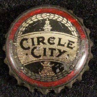 Circle City Cork Lined Beer Bottle Cap Indianapolis Brewing Co Indiana Crown Ind